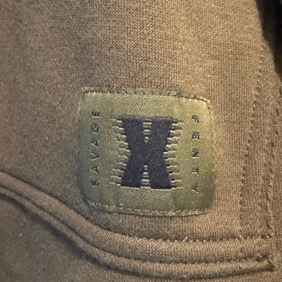 Savage X Fenty Deep Forest Green Oversized Pullover Xssential Hoodie 2XL - Picture 7 of 9